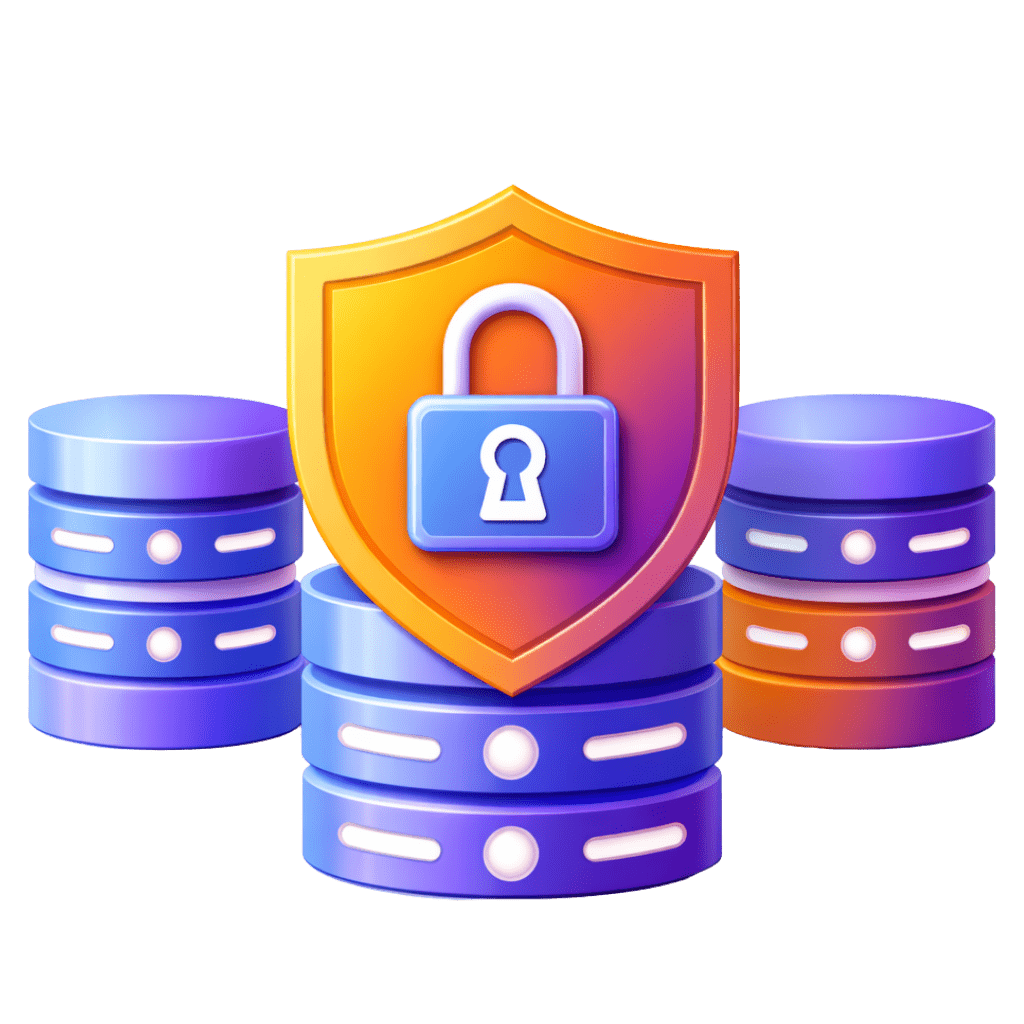 Digital data security with shield and lock