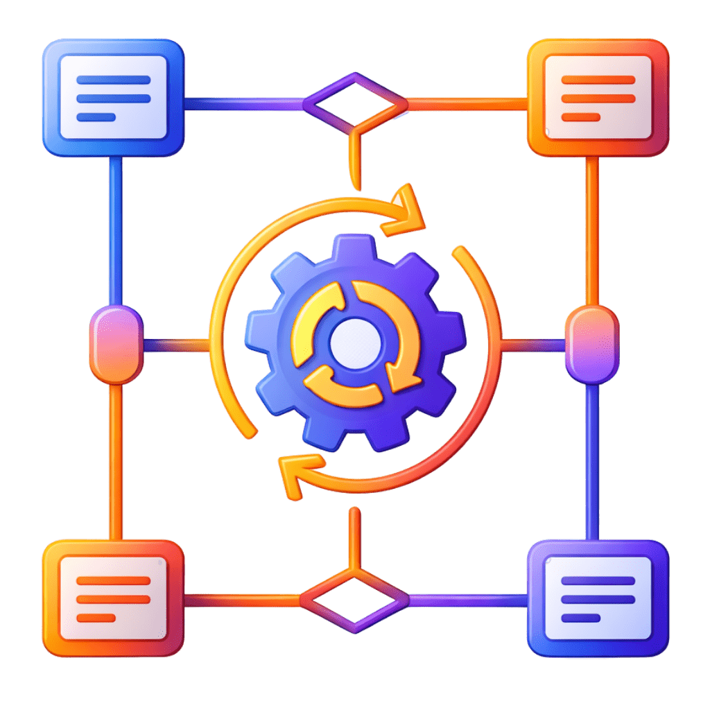 Interconnected gear and database design