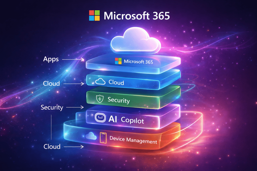 microsoft 365 vs office 365 features comparison architecture