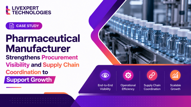 Pharmaceutical Manufacturer Strengthens Procurement Visibility and Supply Chain Coordination to Support Growth